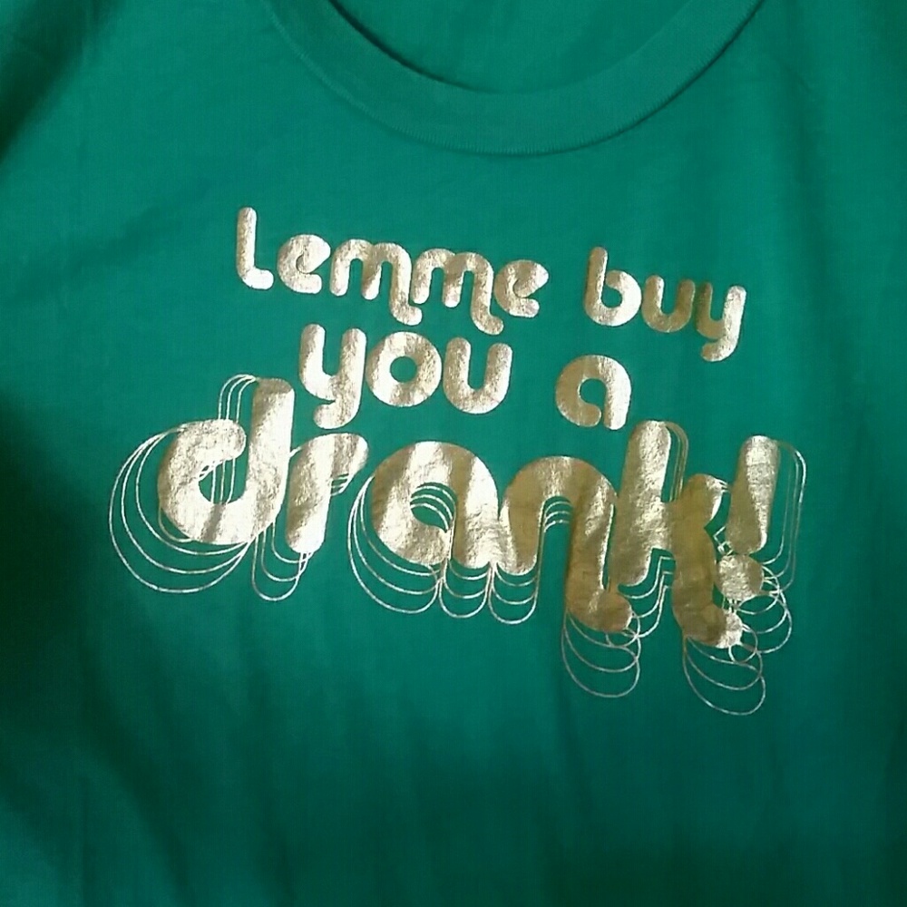 Chaser 70's style tee, slim fit, more like a medium